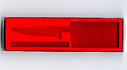 Klarsichtkarton rot