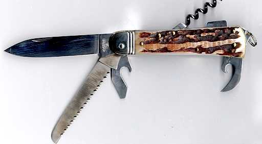 Fixierjagdmesser Hirschhorn